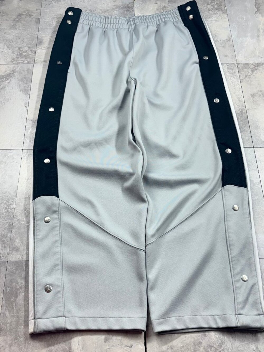 Jordan Jumpman Vintage Y2K Tearaway Pants Men's M Gray Black Baggy